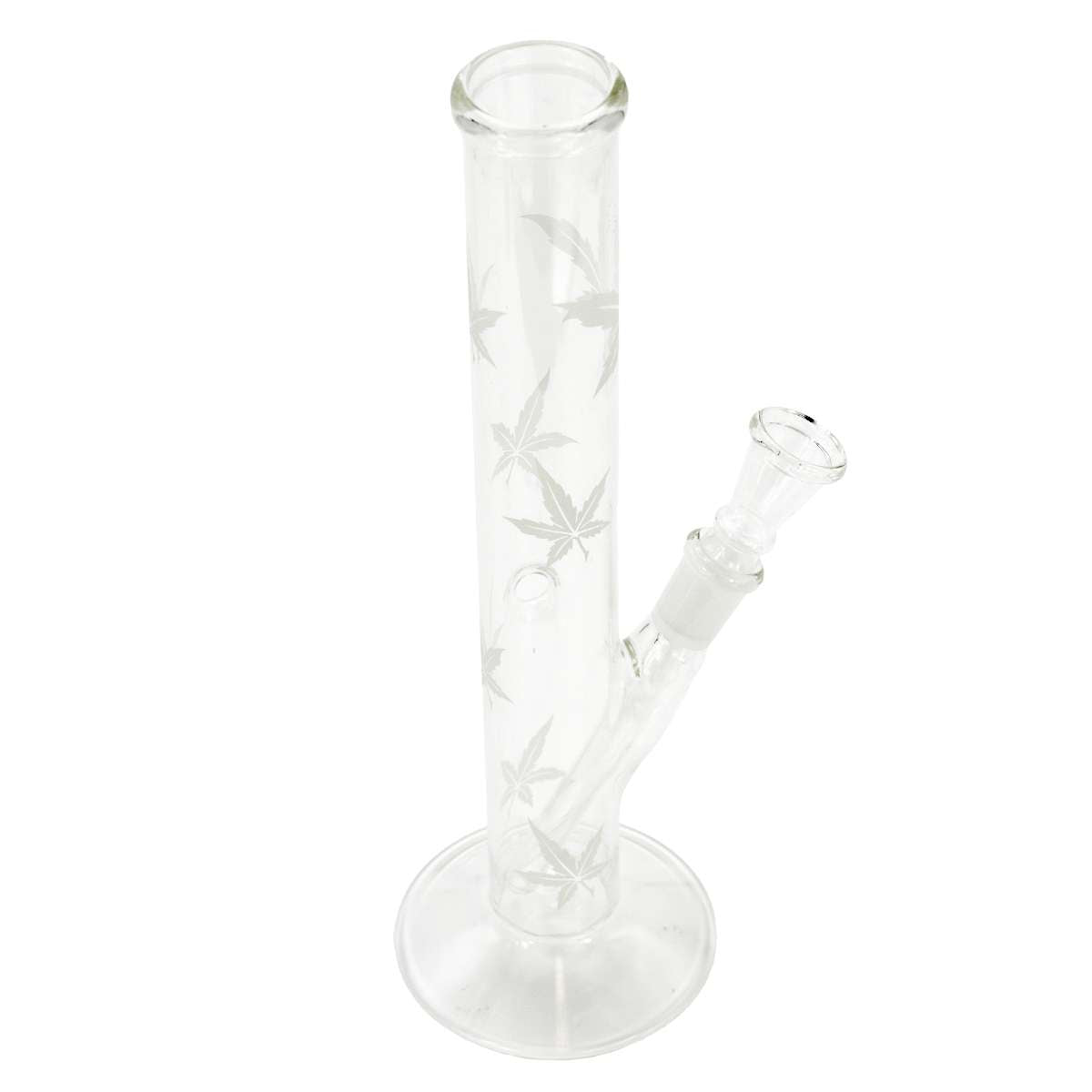 Sand | Blatt Glas Bong - H:26cm - Ø:32mm - Sockel:14.5mm