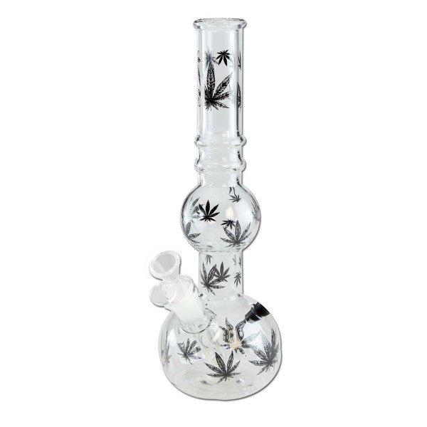 Glasbong Brokkoli-blätter schwarz