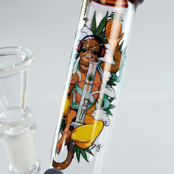 Black Leaf Hanuman Bong gebogen