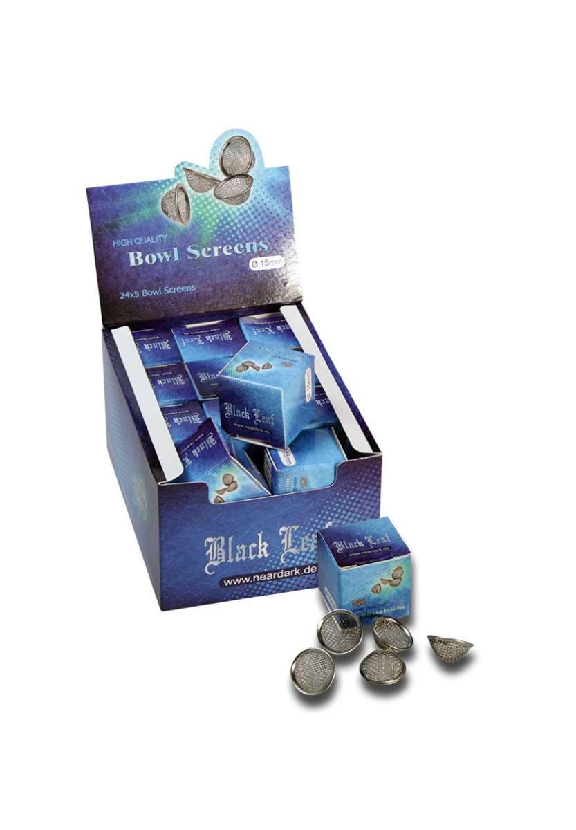 Black Leaf 5er Pack Schüsselsiebe+Rand Ø 20mm Oder Ø15mm aus Edelstahl