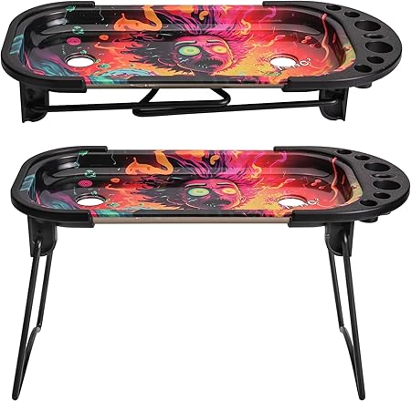 Metall Rolling Tray Cone Loader für King Size & 1 1/4 Größe Pre gerollt Kegel, Kegel Pre Roll Maschine umfasst klappbaren Stand Kegel Füller, Füller Trichter -Muti-Farbe