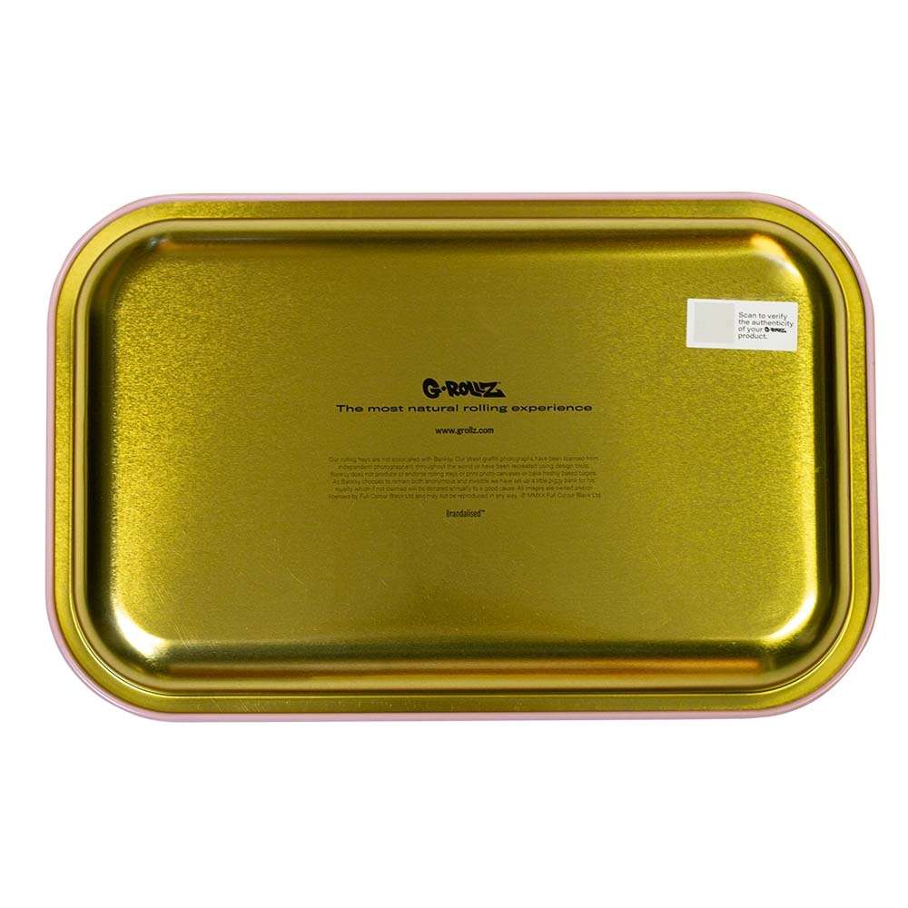 G-Rollz Banksy "Blumenwerfer" 28x18cm