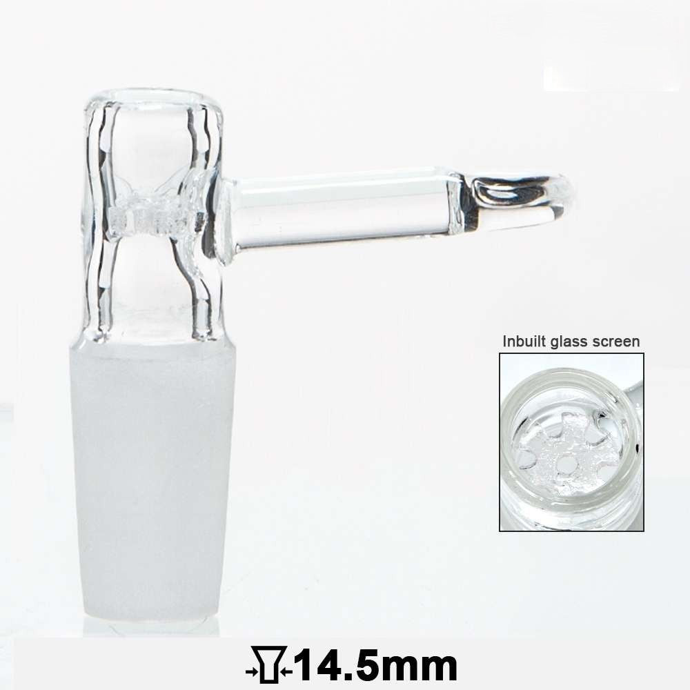 Grace Glass | Glaskopf mit klarem Griff - SG:14,5mm - eingebautes Glassieb Kopf Ø10mm