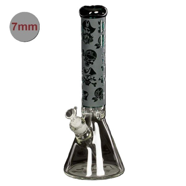 Amsterdam Limited Edition Black Skull Beaker, Eisbong, 37 cm, 18,8er