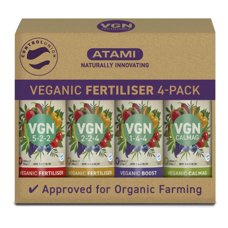 Atami VGN Starterpack - veganer Bio-Dünger 4x 250ml