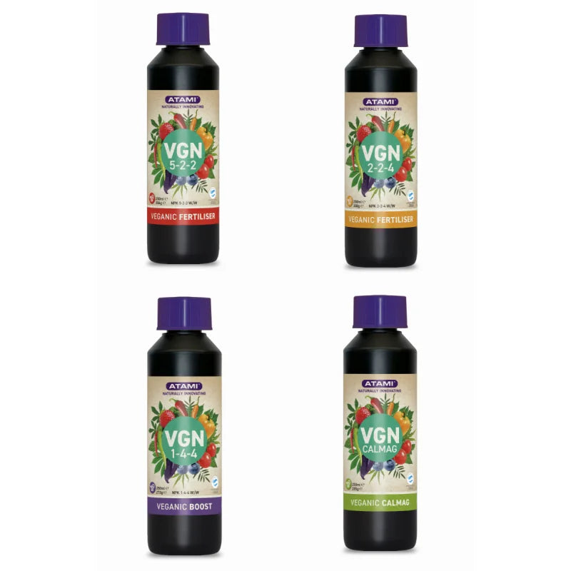 Atami VGN Starterpack - veganer Bio-Dünger 4x 250ml