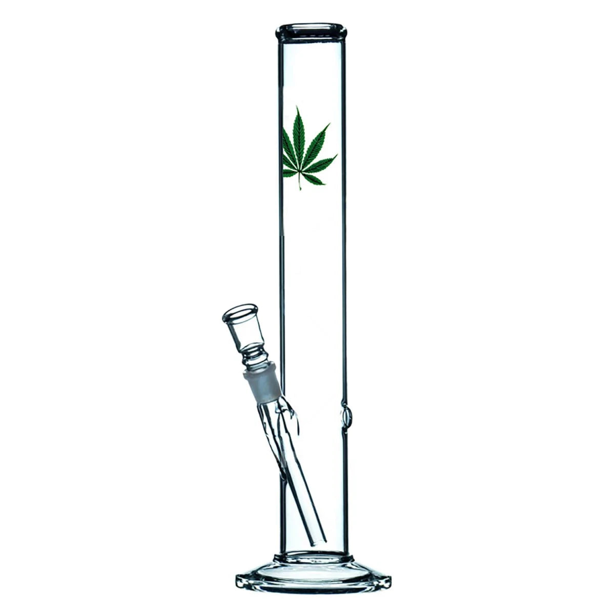 Atomic Glas-Bong mit Blatt