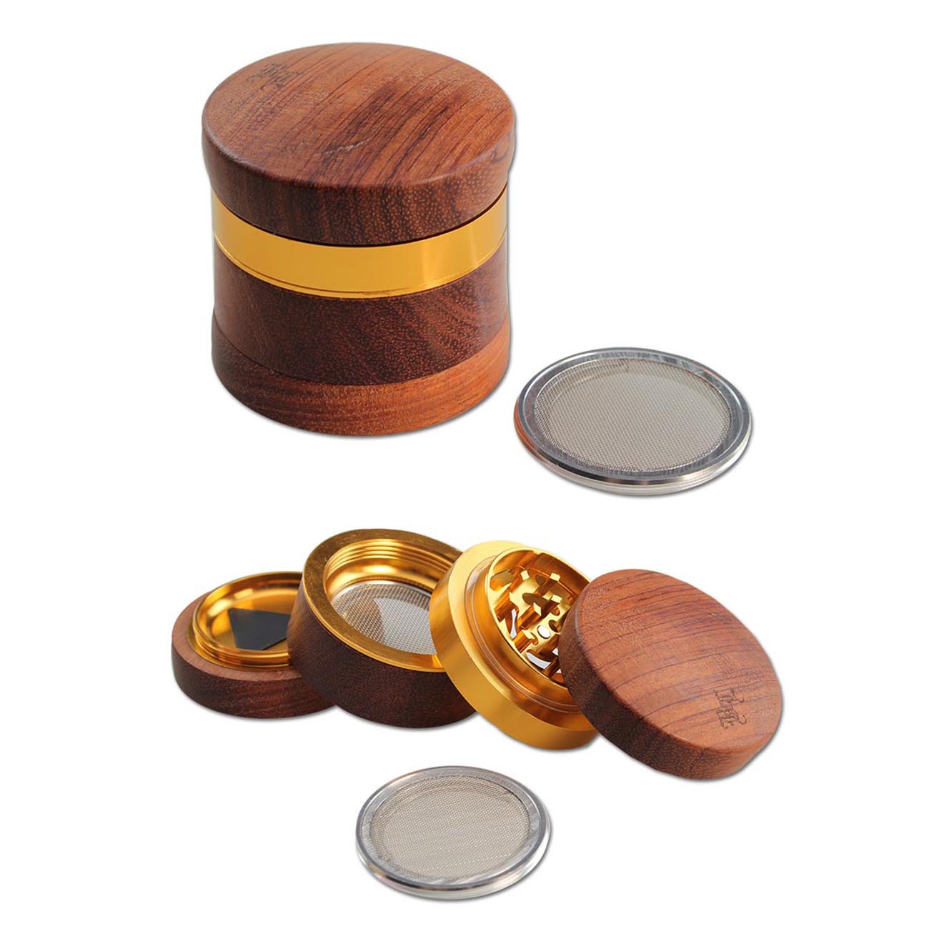 Black Leaf Alu- Holzgrinder 4-tlg. Ø 60mm/44mm