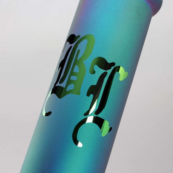 "BlackLeaf" Beakerbong Ice "Magic Metallic" H 35 cm Ø 13,5/5,1 cm
