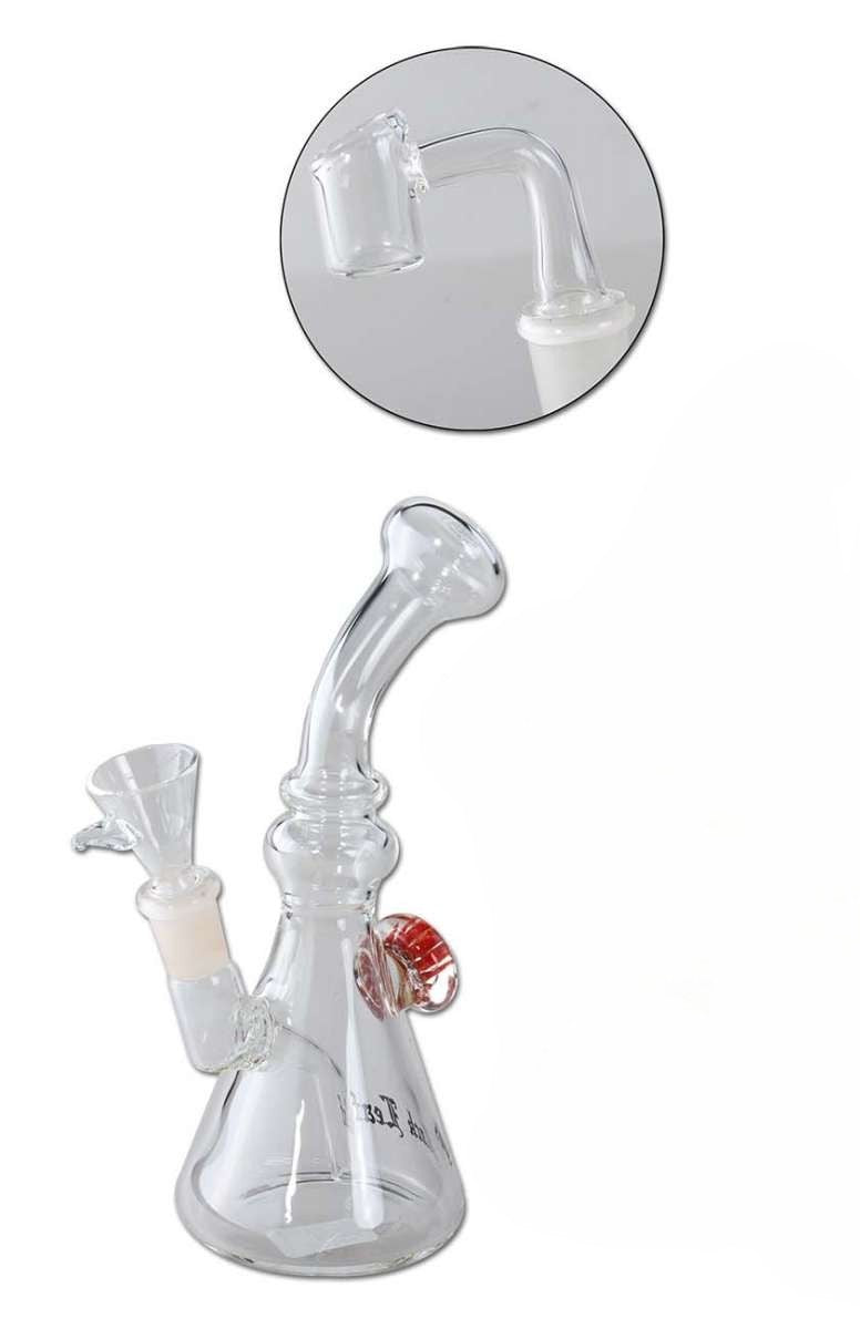 Black Leaf Ölbong mit Banger Rot mit 2 verschieden Köpfe Öl/& Kräuter 14/5