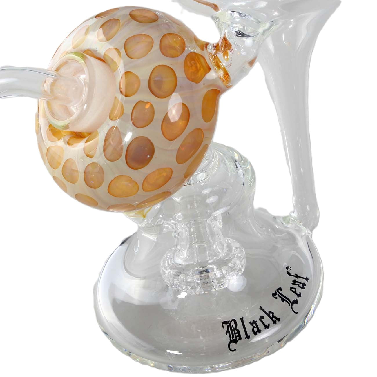 Black Leaf Recyclebong Öl mit Perkolator amber