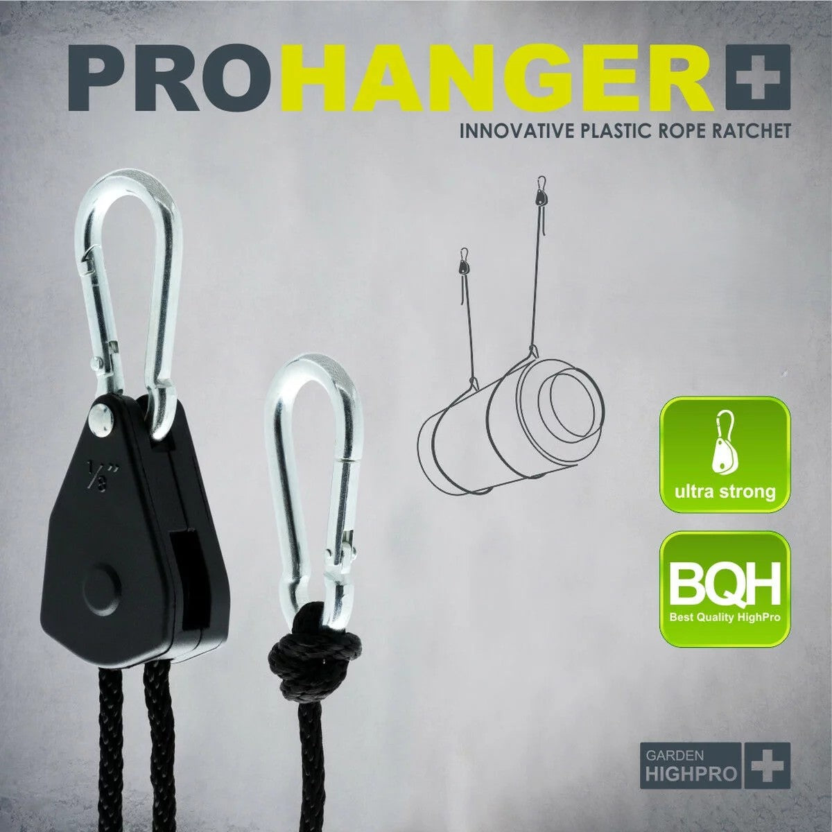 PROHANGER 68 kg | Aufhängung | kleiner Karabiner | Garden Highpro