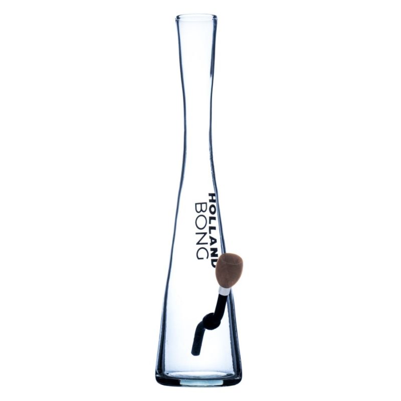 Holland Bong ohne Kickloch in Weiß 38 cm