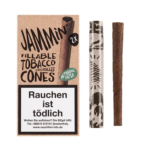 Jammin Tobacco Cones Classic 2 Stück mit Aktivkohlenfilter
