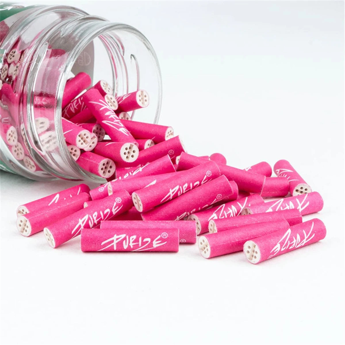 PURIZE Aktivkohlefilter XTRA Slim 6mm 100 Filter verschieden Farben