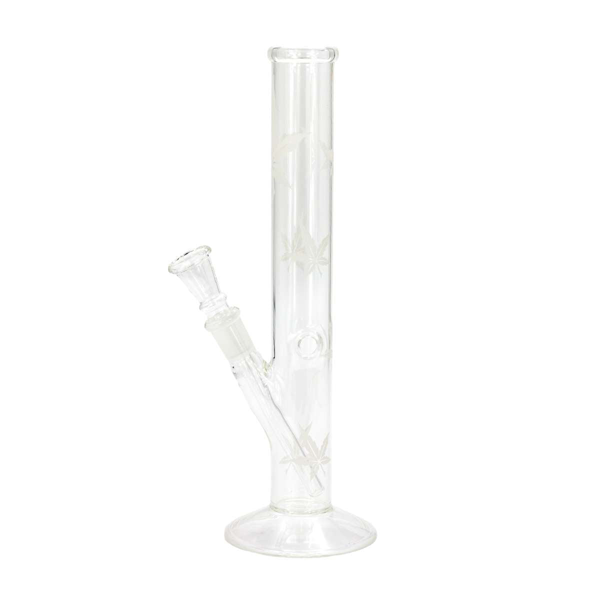 Sand | Blatt Glas Bong - H:26cm - Ø:32mm - Sockel:14.5mm