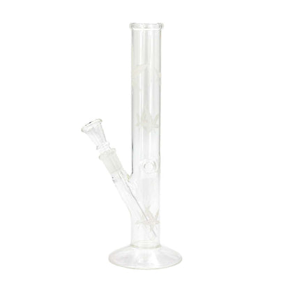 Sand | Blatt Glas Bong - H:26cm - Ø:32mm - Sockel:14.5mm