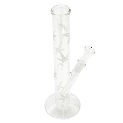 Sand | Blatt Glas Bong - H:26cm - Ø:32mm - Sockel:14.5mm