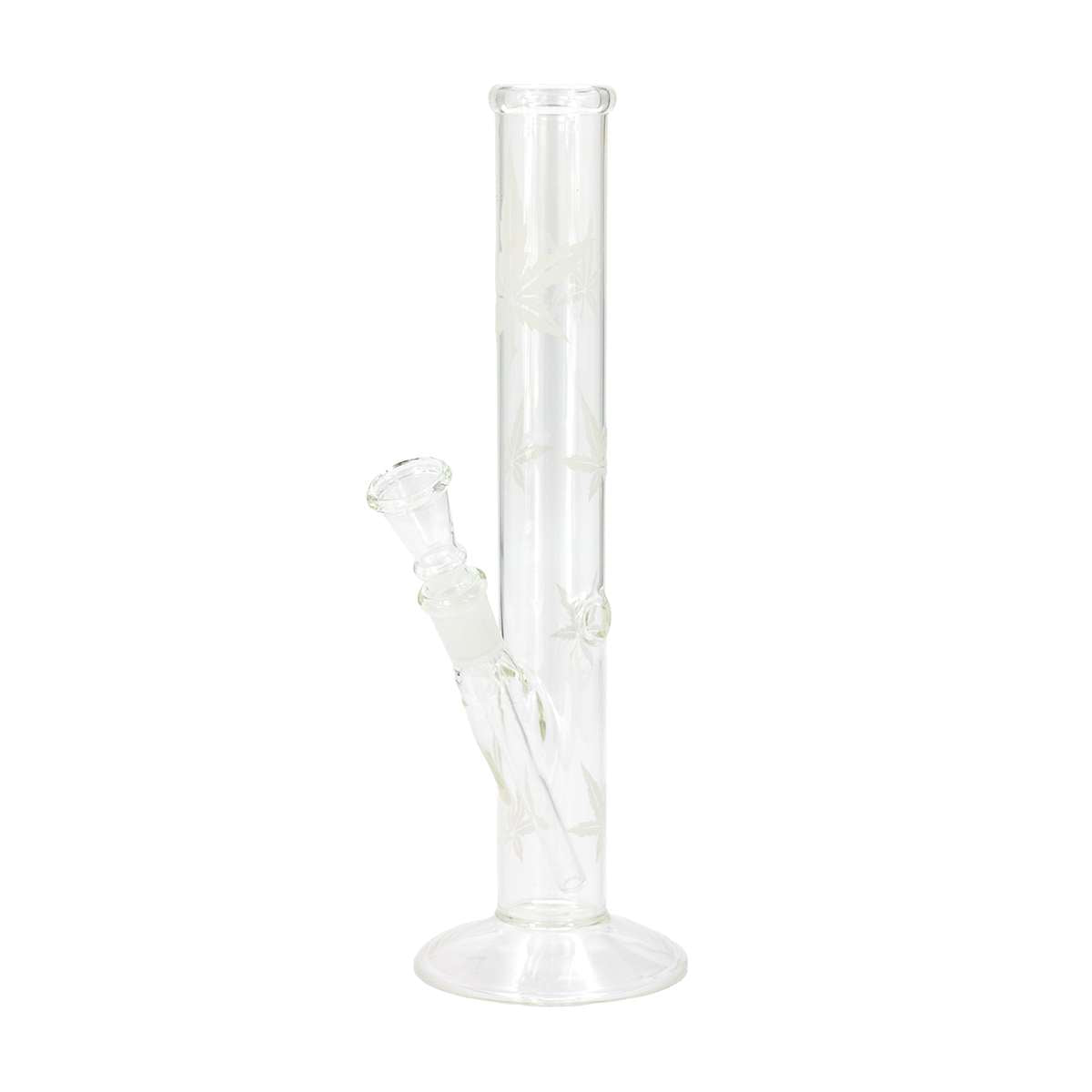 Sand | Blatt Glas Bong - H:26cm - Ø:32mm - Sockel:14.5mm
