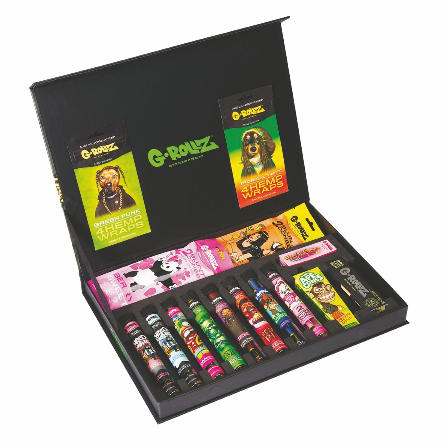 G-Rollz Blunt Geschenkbox – 16-Stück Premium-Smoking-Kit