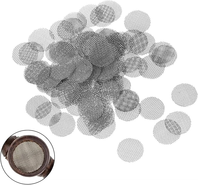 Einlege Bong-Siebe in 2 Größen Feinmaschig Vielfälltig einsetzbar