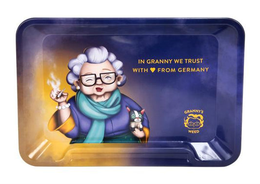 Granny´s Rolling Tray, "In Granny we trust"