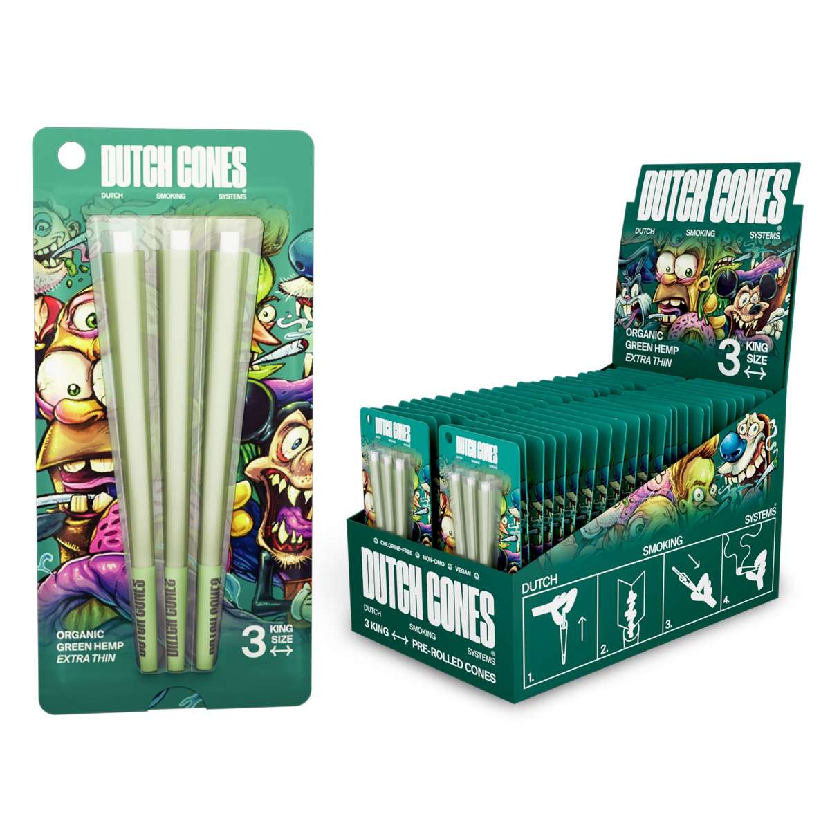 Dutch Cones | 3x Kingsize Pre-Rolled Cones