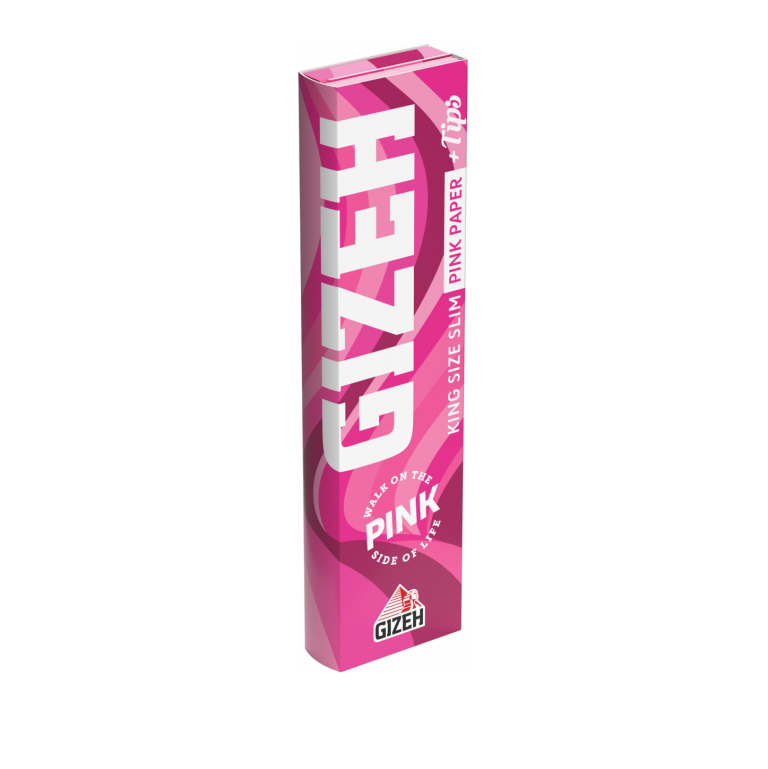 Gizeh Extra Fine (Black/Pink) King Size Slim Papier + Tips