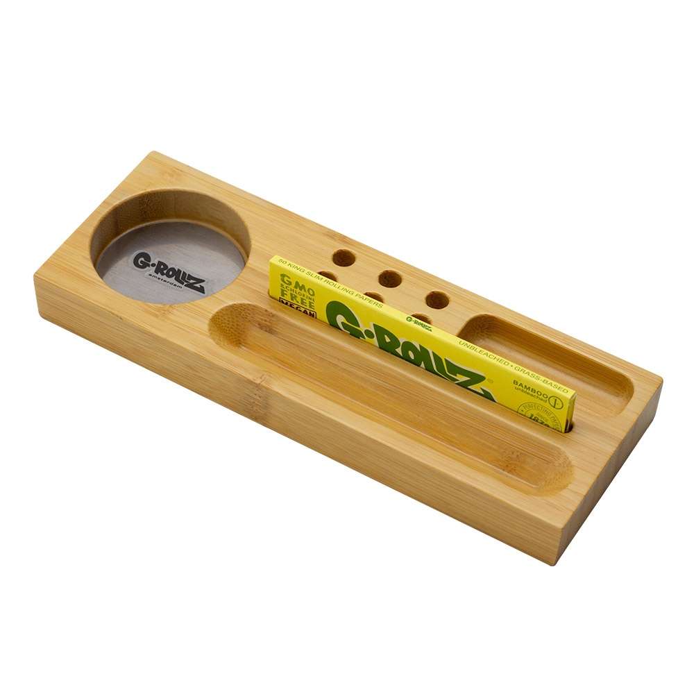 G-Rollz | Small Portable Bamboo Tray 20cm x7cm x 2cm