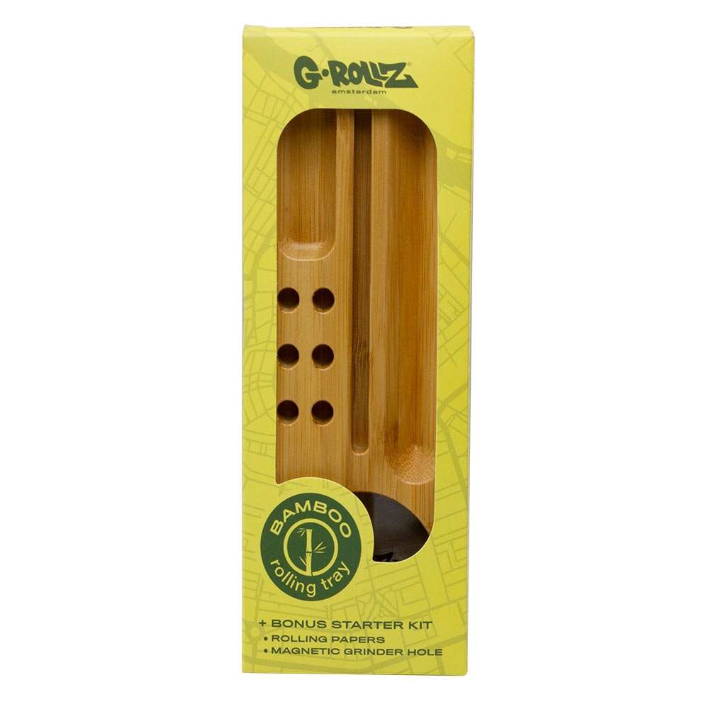 G-Rollz | Small Portable Bamboo Tray 20cm x7cm x 2cm