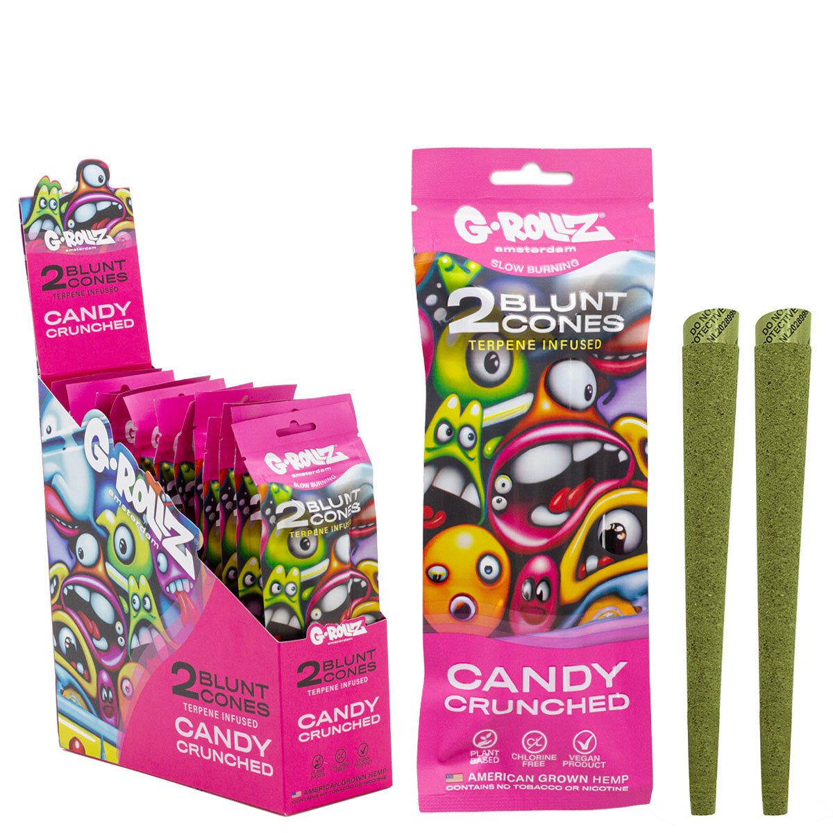 G-Rollz Terpene Infused Blunt Cones (Druckverschluss-beutel)