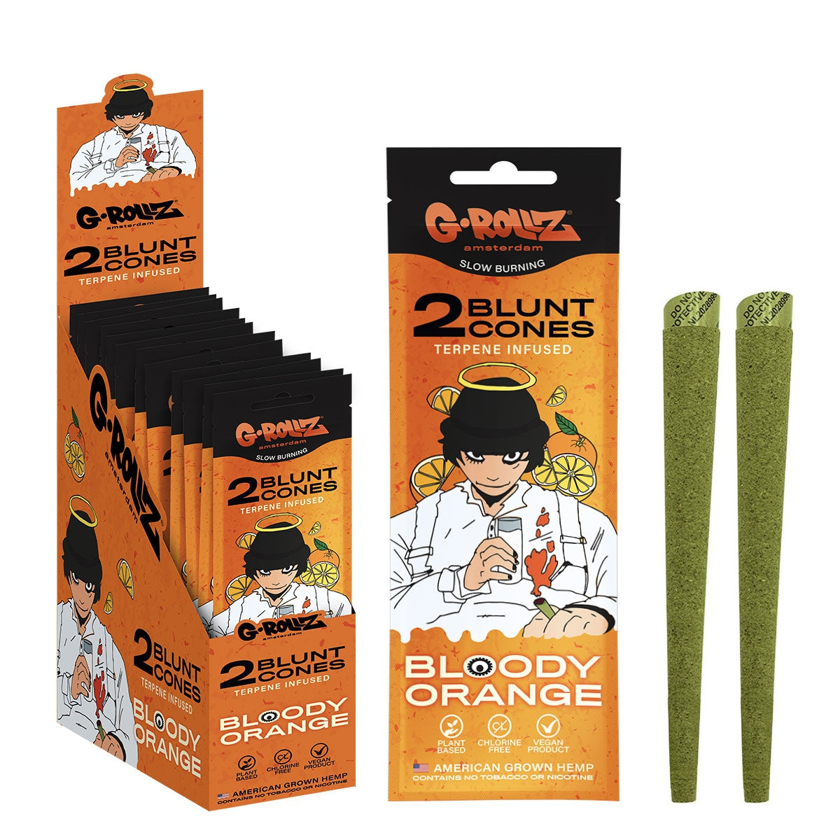 G-Rollz Terpene Infused Blunt Cones (Druckverschluss-beutel)