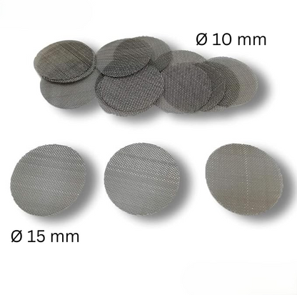 Einlege Bong-Siebe in 2 Größen Feinmaschig Vielfälltig einsetzbar