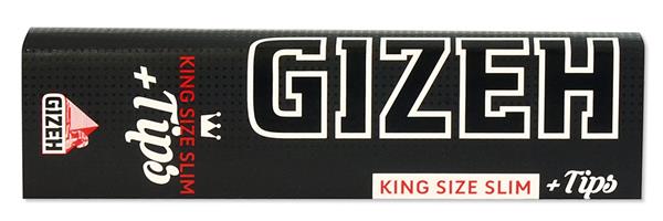 Gizeh Extra Fine (Black/Pink) King Size Slim Papier + Tips