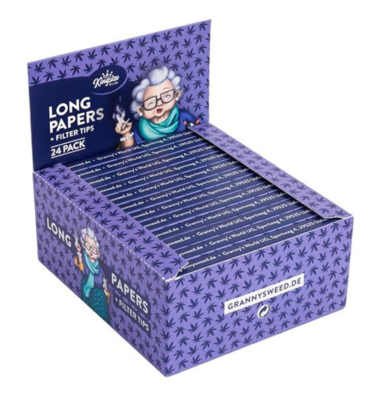 GRANNYS Organic Long King Size SLIM Zigarettenpapier & Filtertips