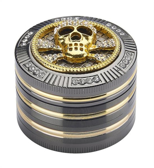 CNC Aluminium Grinder/Pollinator 4 part, ø 50mm, "Bling Bling"