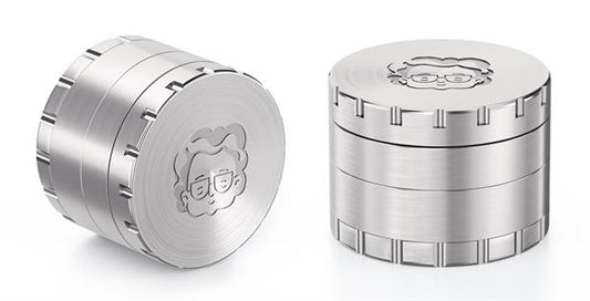 Granny´s Weed Edelstahl Mühle/Grinder Polinator, 4-part, ø 63mm, silber