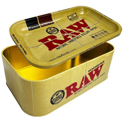 RAW ''Munchies'' Metal Storage Box With Rolling Tray