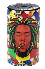 Kunststoff Vakuum Aufbewahrungsdose "Rastaman Patterns"