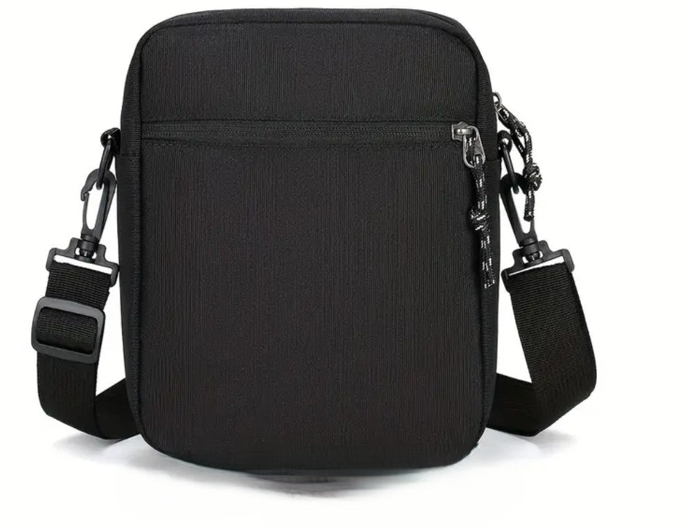 Freizeit Brusttasche mit Brokkoli Motiv "High in the Cloud"  - Große Kapazität, Umhängetasche mit Verstellbarem Gurt, Nylon, Schwarz