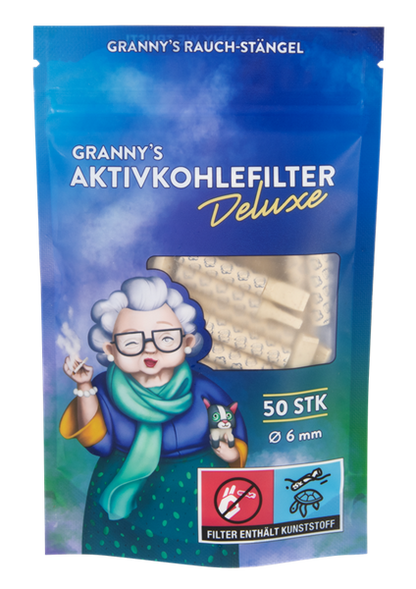 GRANNYS Weed Deluxe Aktivkohlefilter ø 6mm, 50er Packg.