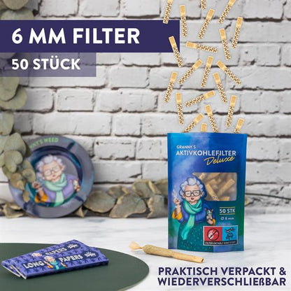 GRANNYS Weed Deluxe Aktivkohlefilter ø 6mm, 50er Packg.