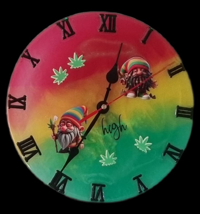 Wanduhr Jamaikanischen Still (Rund)