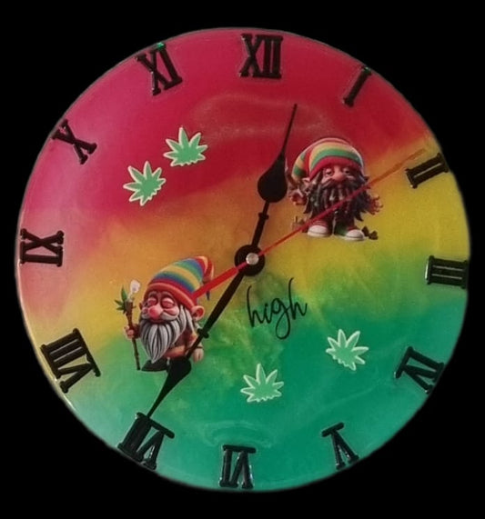 Wanduhr Jamaikanischen Still (Rund)