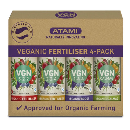 Atami VGN Starterpack - veganer Bio-Dünger 4x 250ml