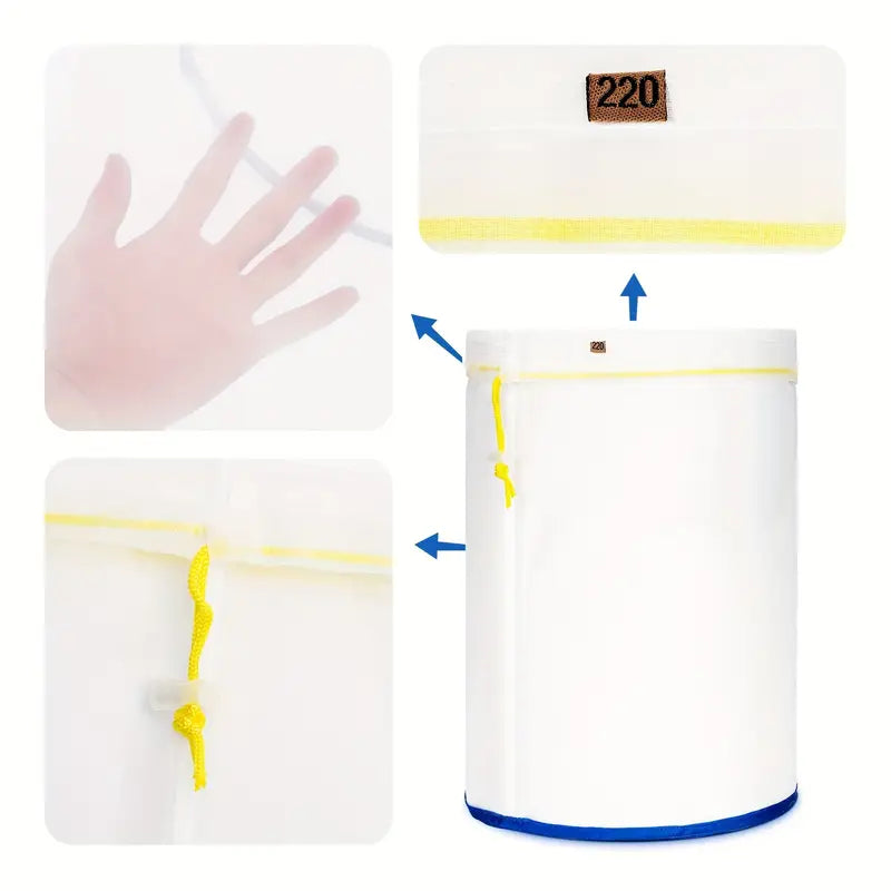 3,79 L 5 Pack Nylon Bubble Filter Bags - Ideal für pflanzliche Extrakte