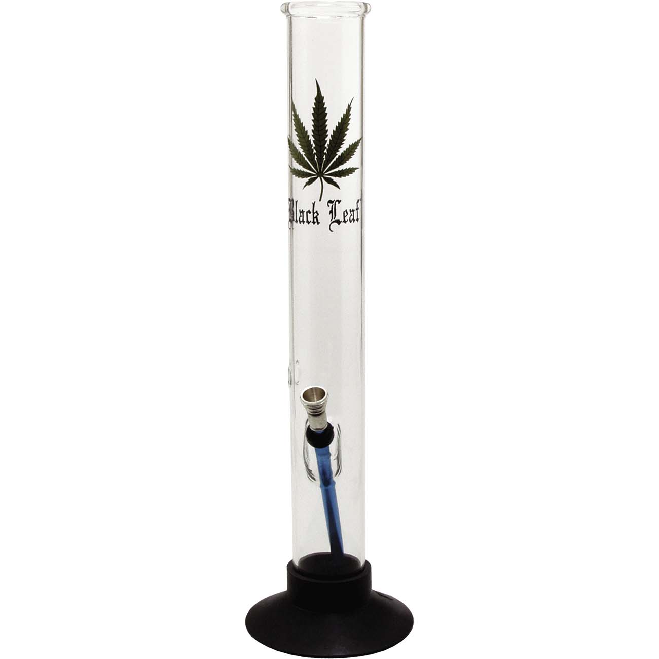 Glasbong Gerade "Black Leaf"