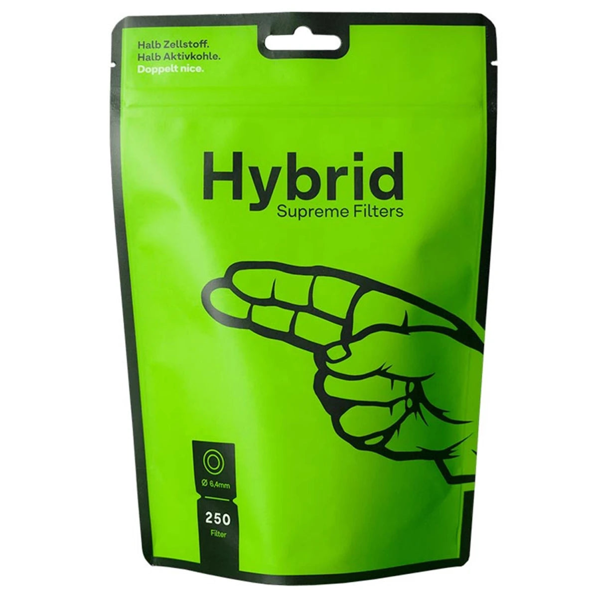 Hybrid Supreme Aktivkohlefilter weiß Ø 6,4 mm