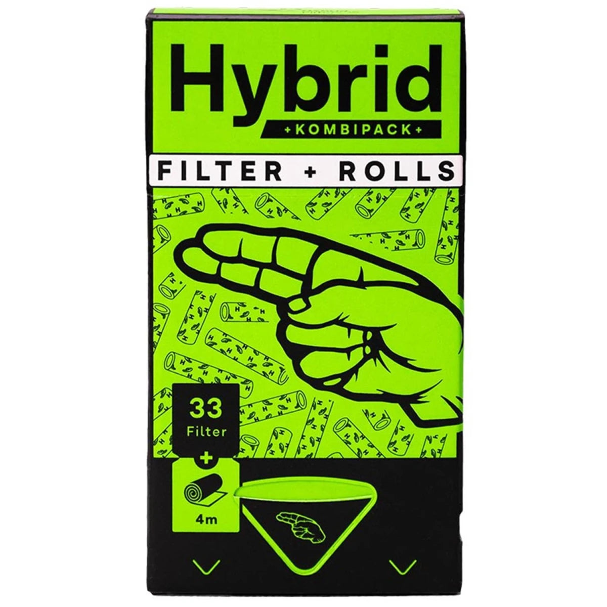 Hybrid Supreme Filters Kombipack 33 Aktivkohlefilterfilter + 4m Paper Rolls