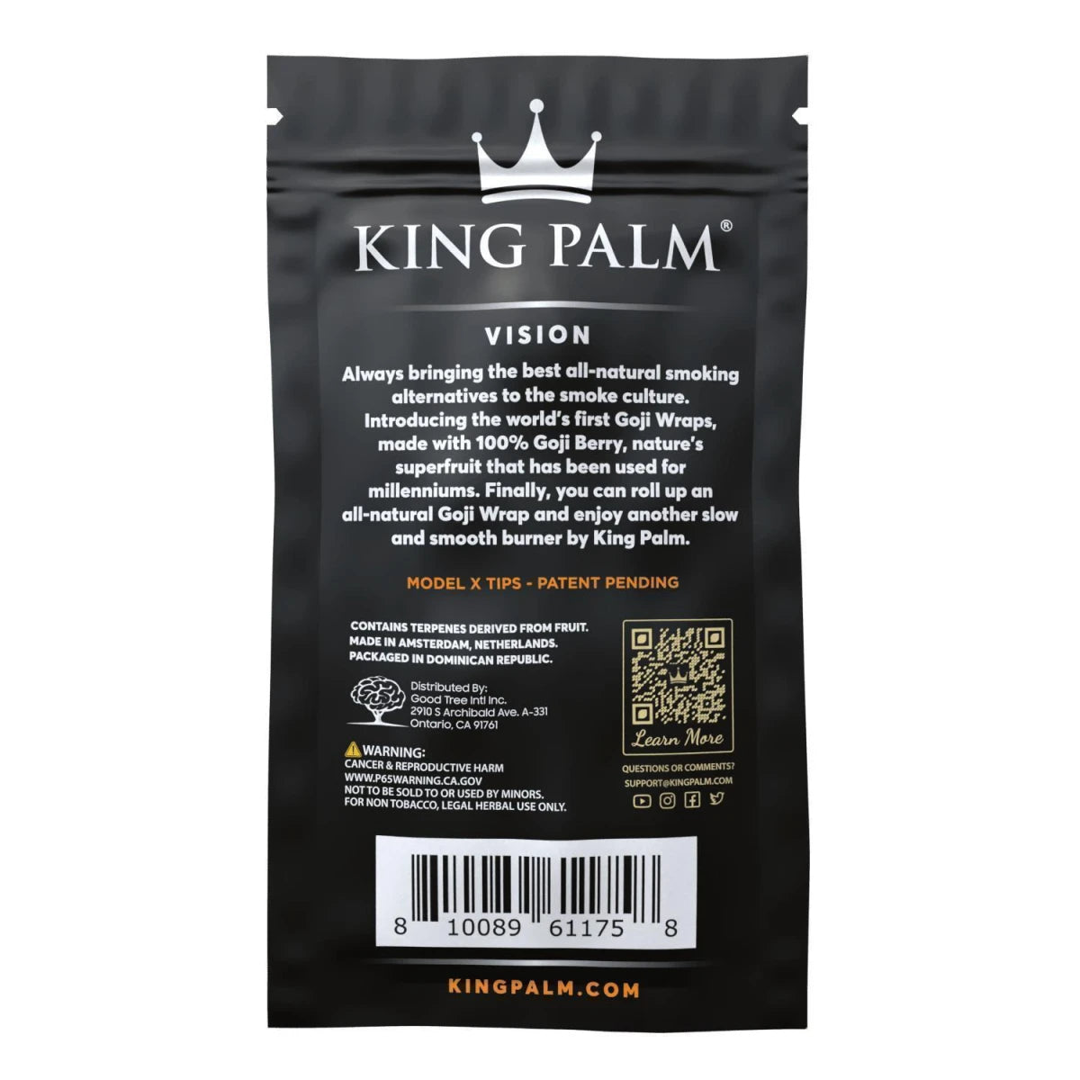 King Palm GOJI Wraps 4er Pack + 4 Tips